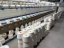 High Elastic Eco-Friendly 28S/2 Core Spun Fancy Yarn Ecru Raw White Undyed 50% Viscose 28% Nylon 22% PBT vortex Spinning