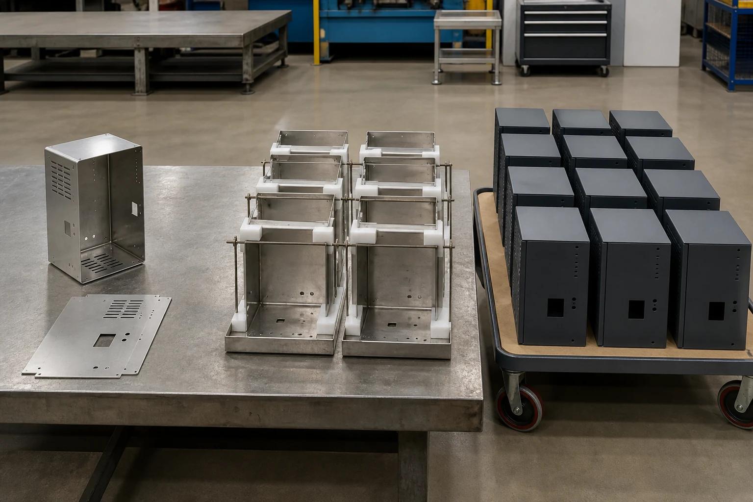 Custom fabricated prototype components