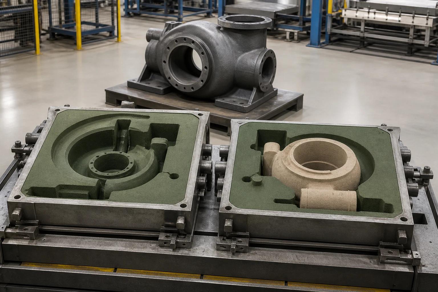 Large industrial sand cast components