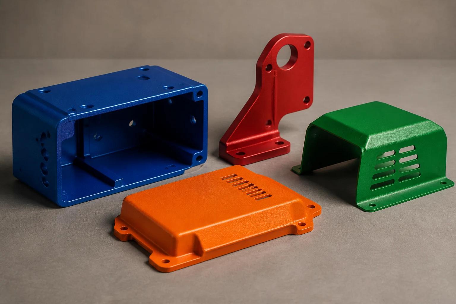 Custom color finished components