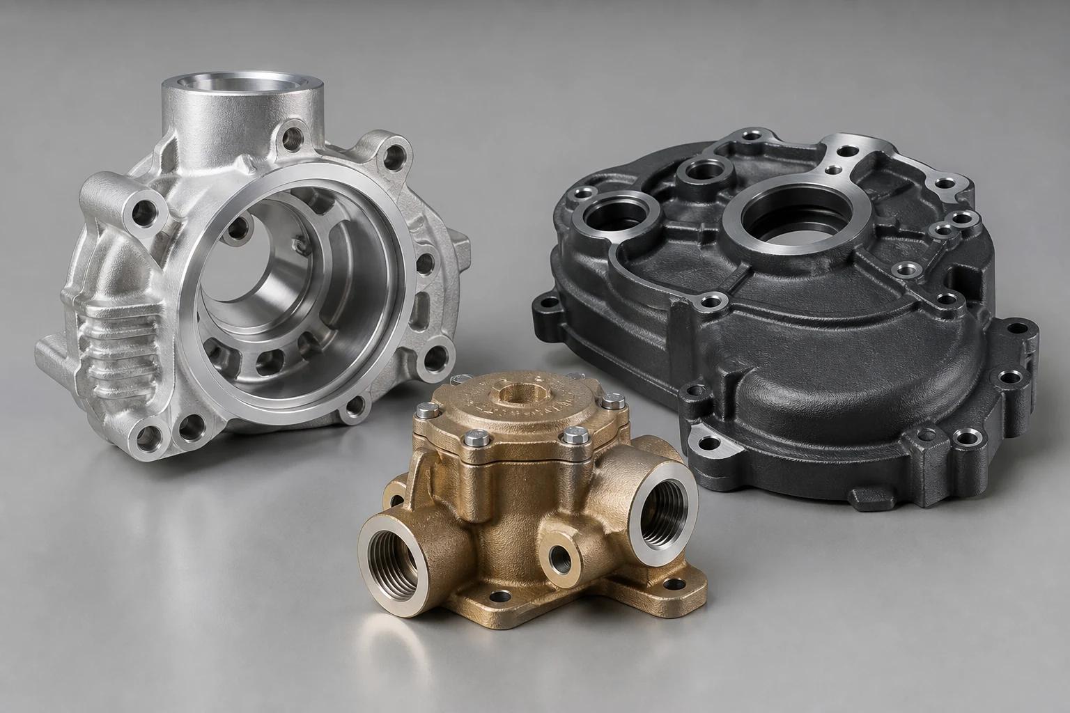 Surface-finished cast components