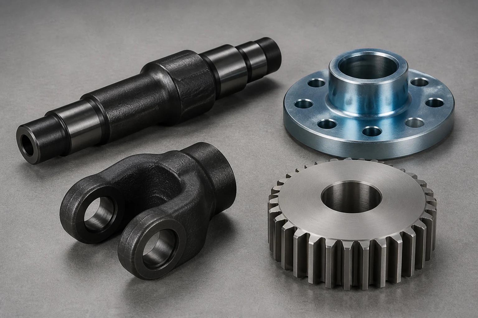 Surface-finished forged parts