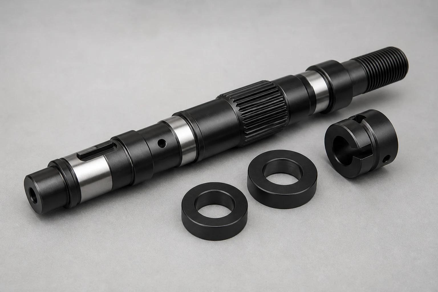 Black oxide finished components