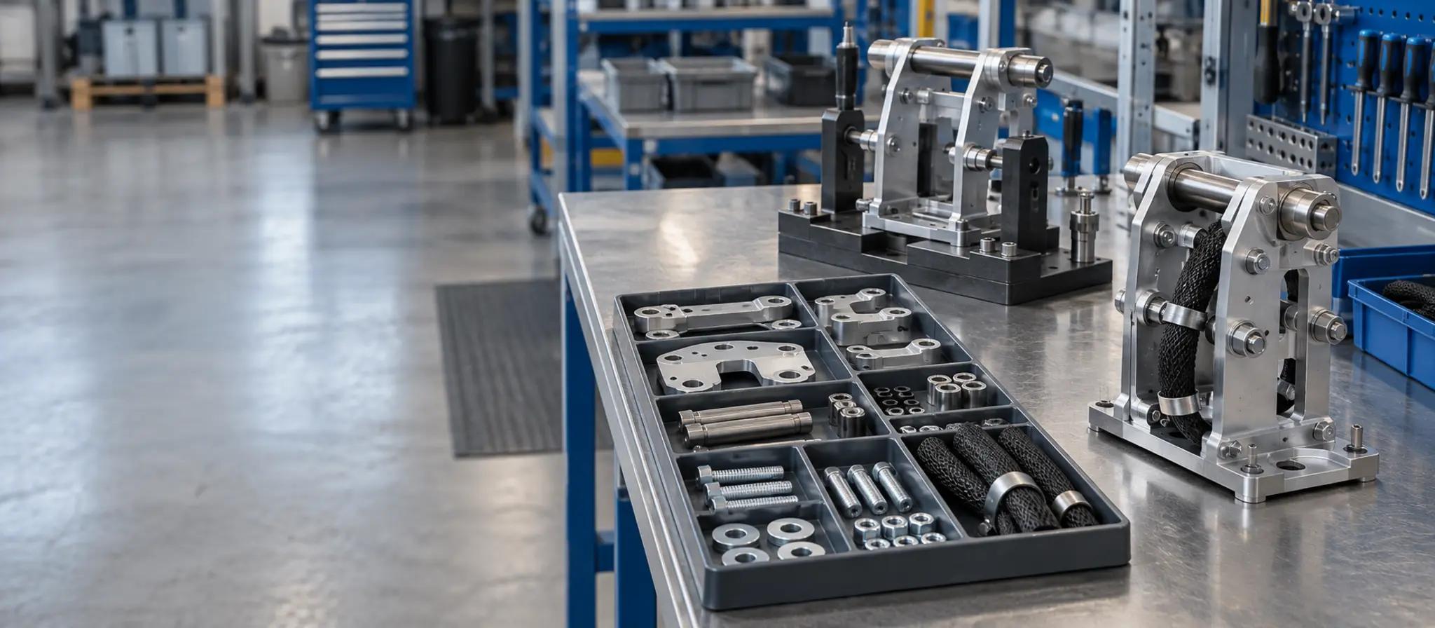 Assembly and Kitting workplace and representative OEM components