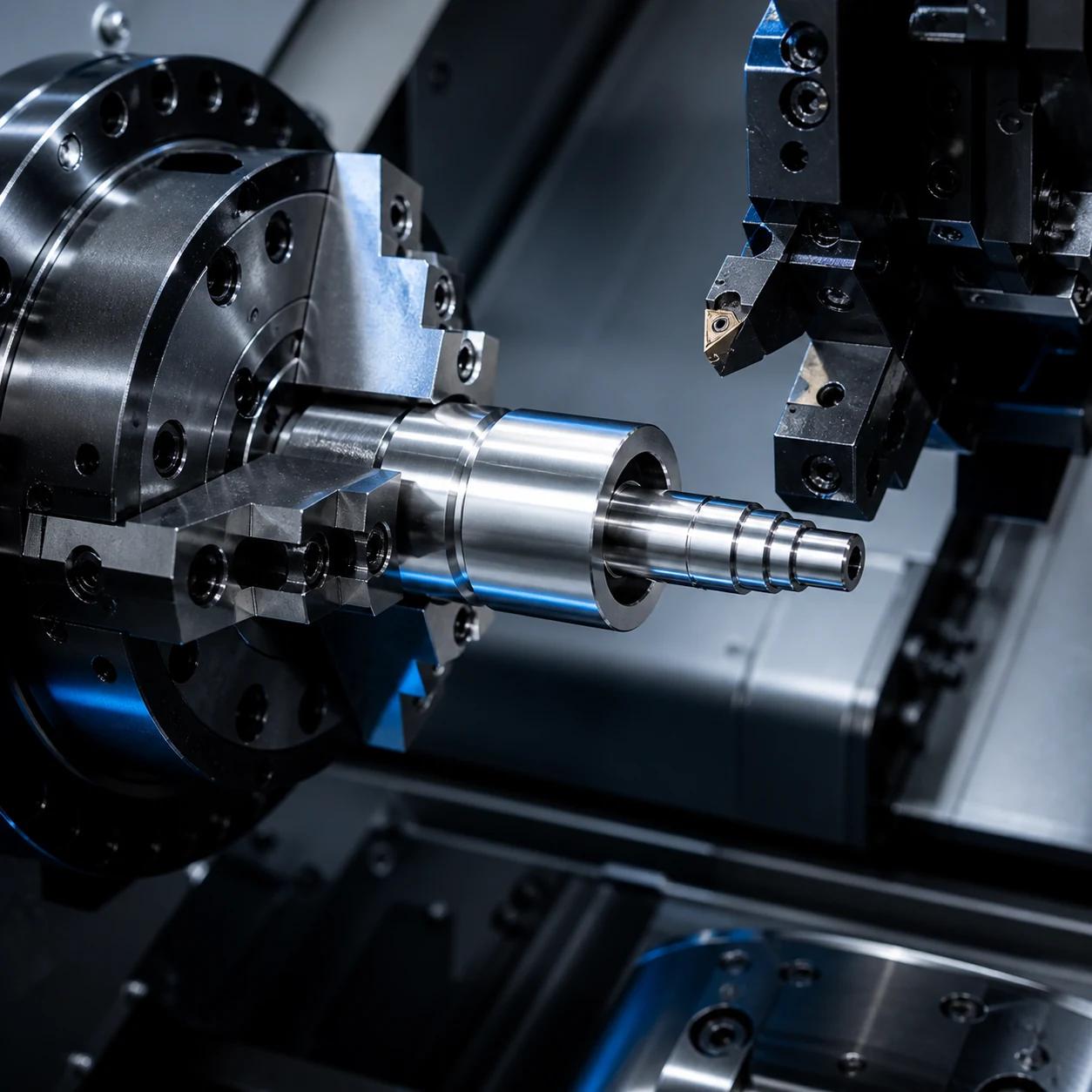CNC turning of a rotational precision component