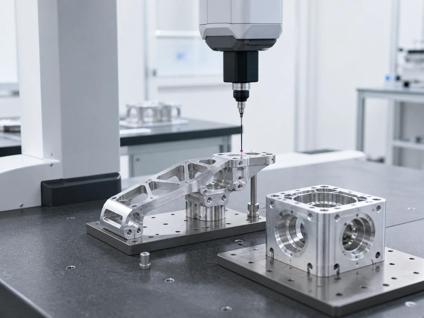 Dimensional inspection of a precision aerospace component