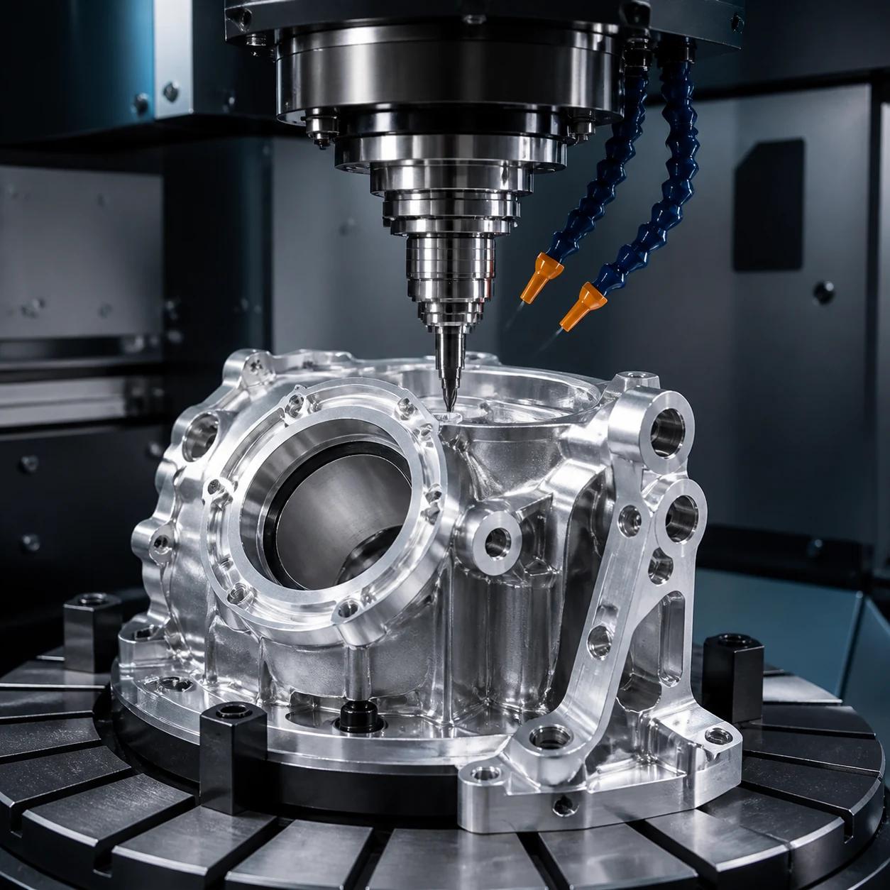 CNC milling of a complex precision component