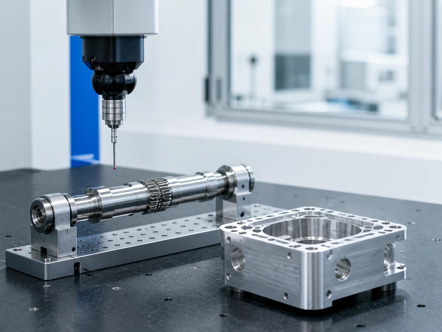 Quality inspection of a machined automotive component