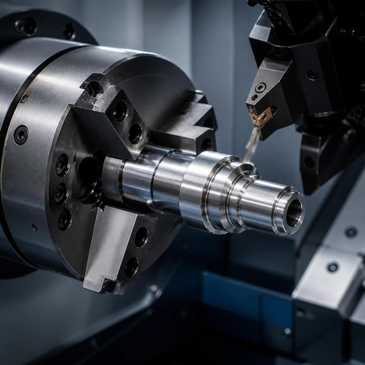 CNC turning of a rotational precision component