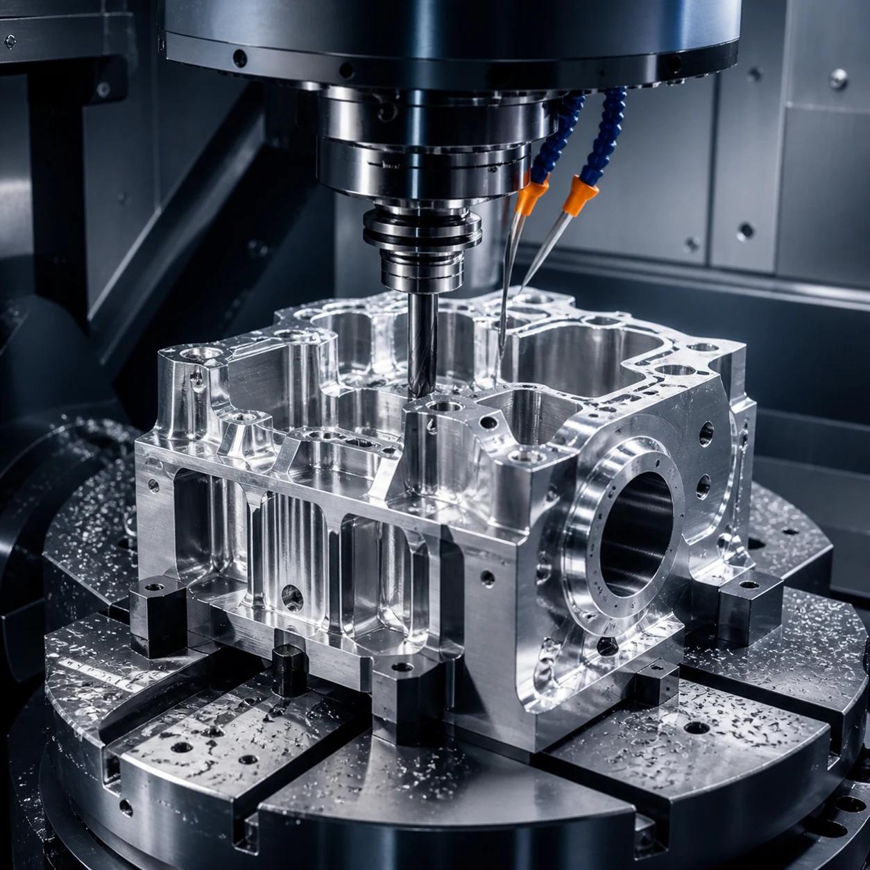 CNC milling of a complex precision component