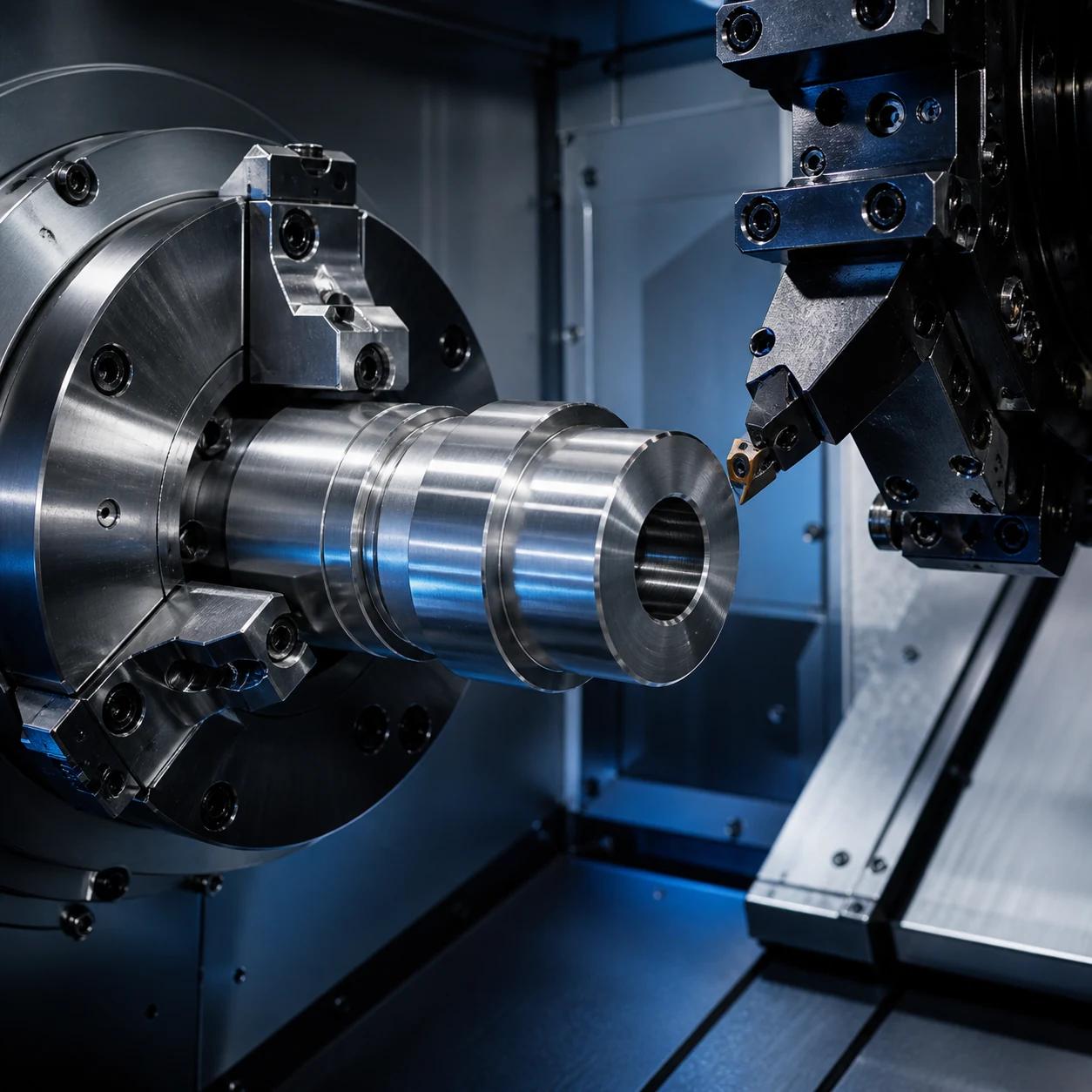CNC turning of a rotational precision component