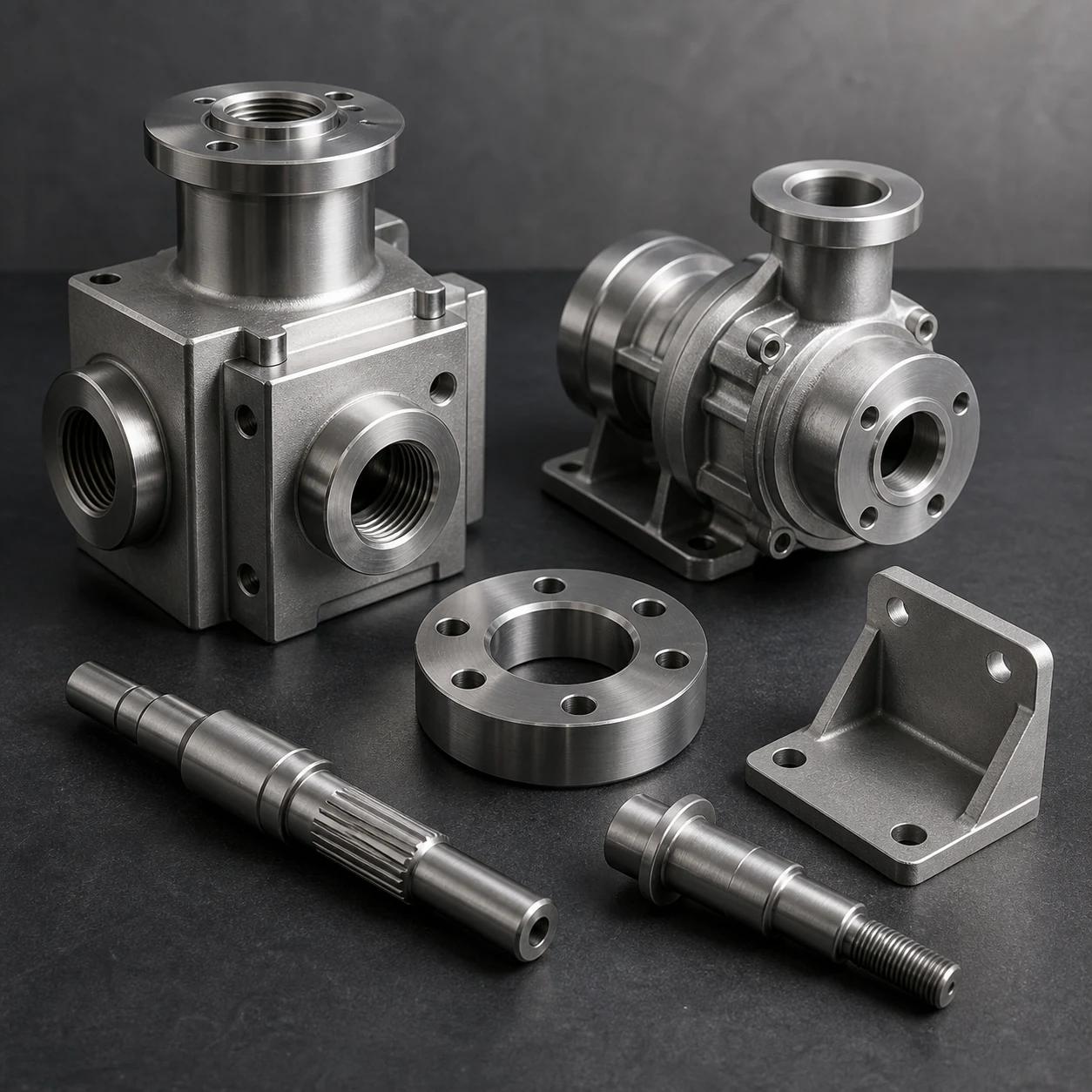 CNC machined energy equipment valve bodies, housings and shafts