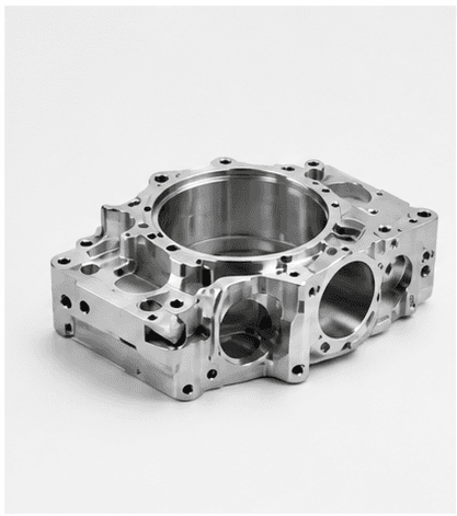 CNC machined industrial equipment housing