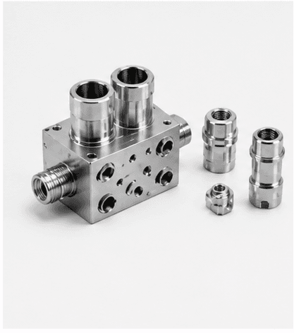 CNC machined hydraulic components