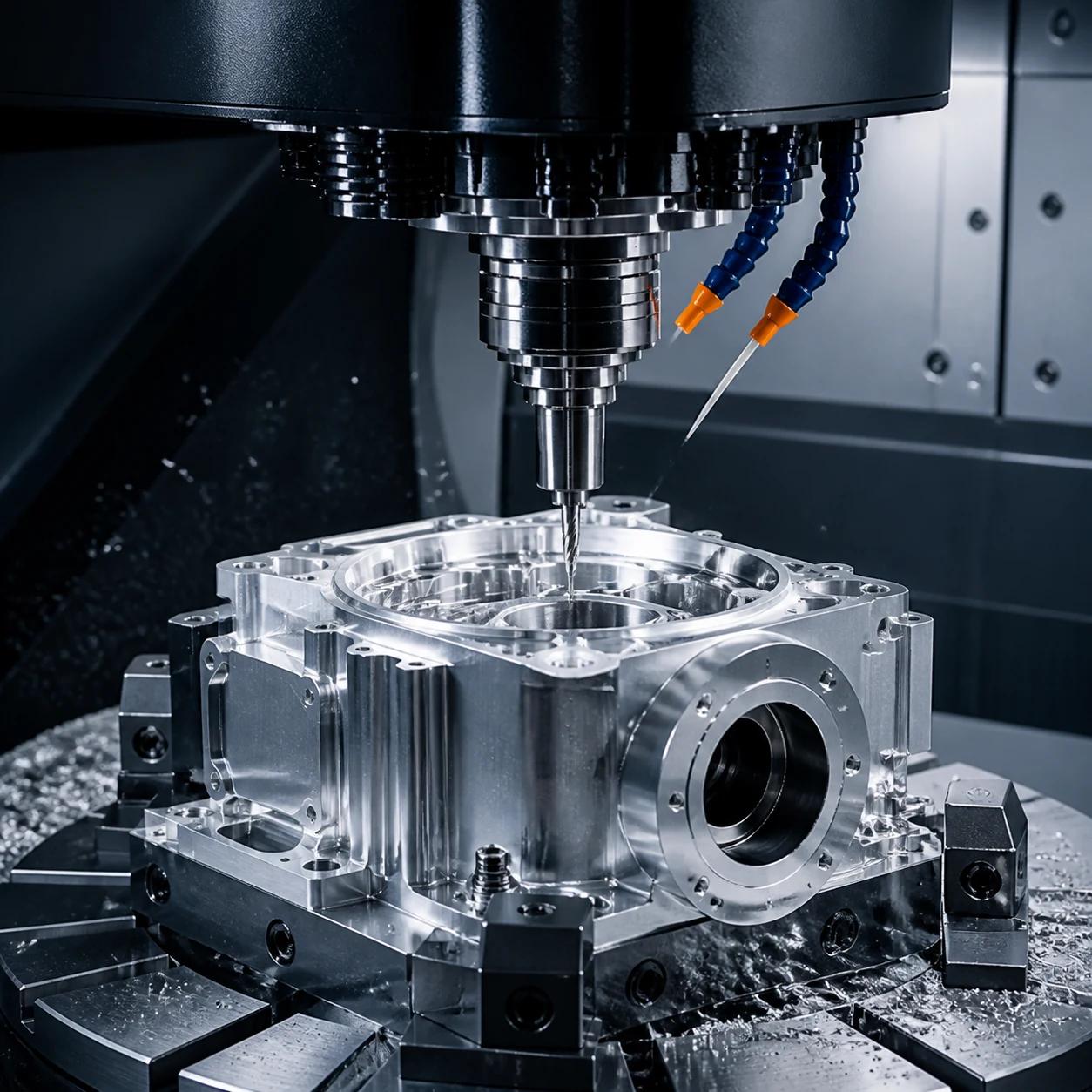 CNC milling of a complex precision component