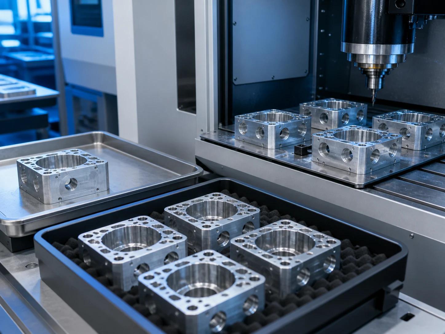 CNC machining of industrial equipment components