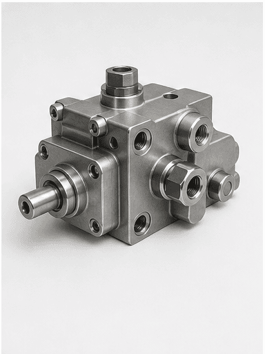 CNC machined railway hydraulic components