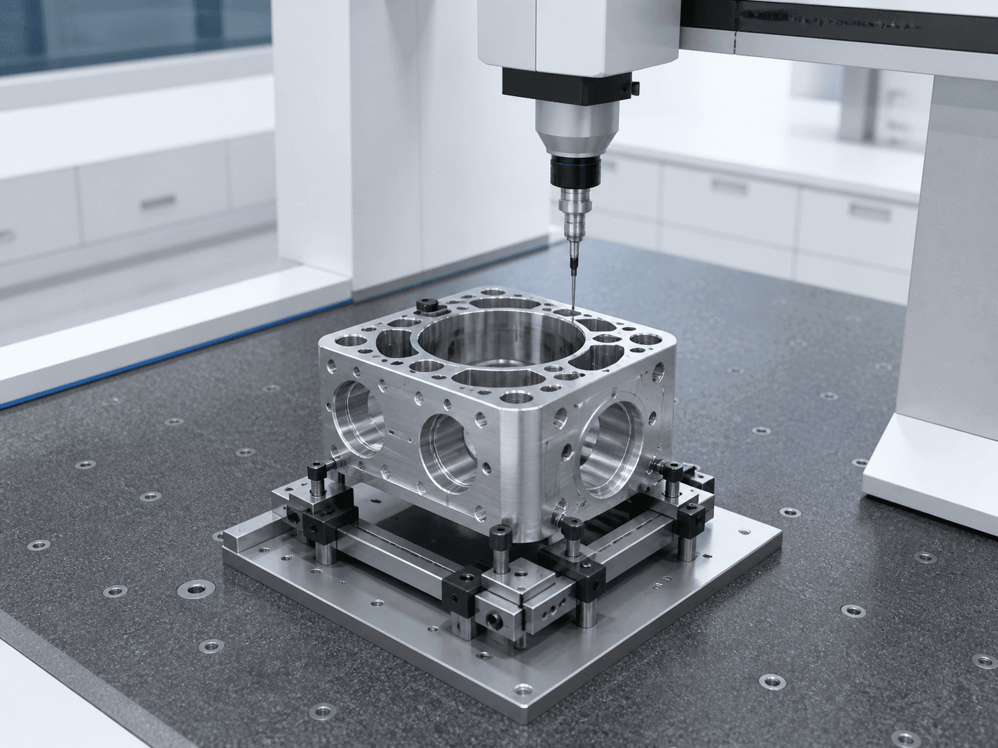 CMM inspection of a precision robotics component