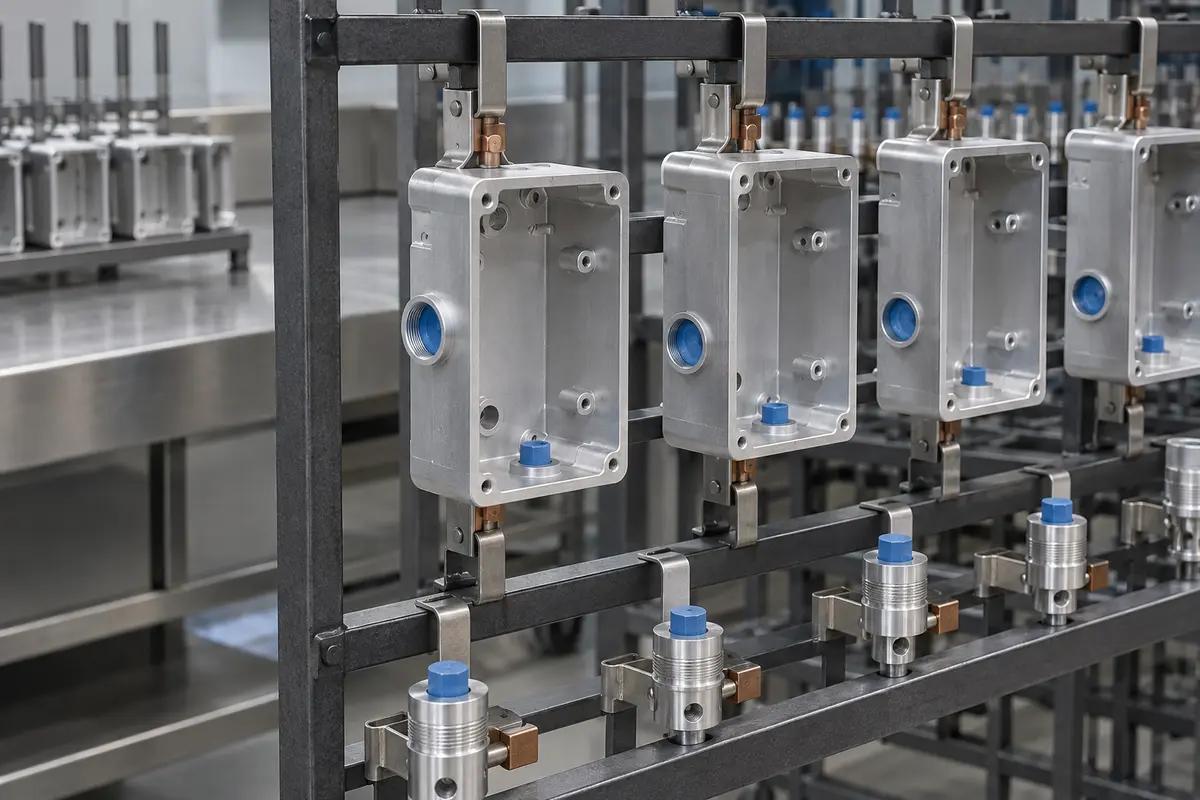 Anodizing equipment and finishing sequence