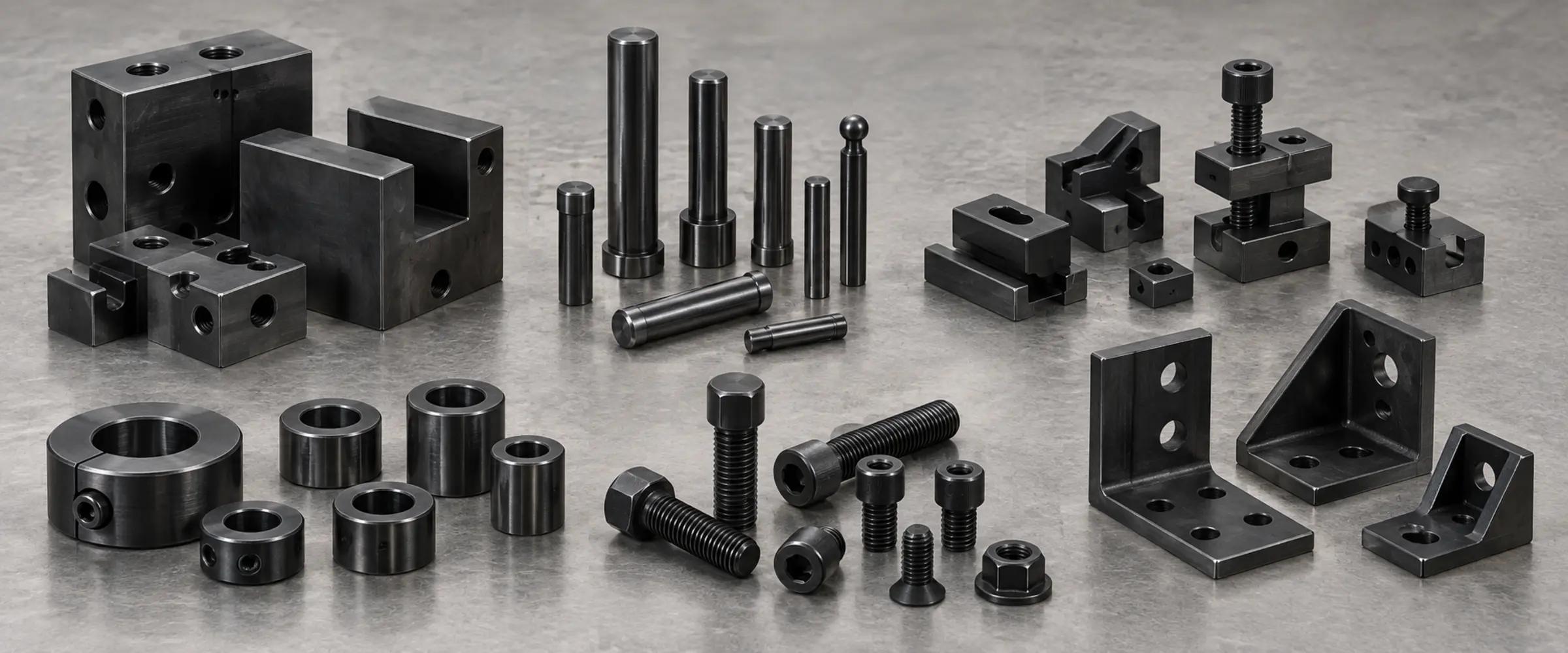 Black Oxide finished component showcase