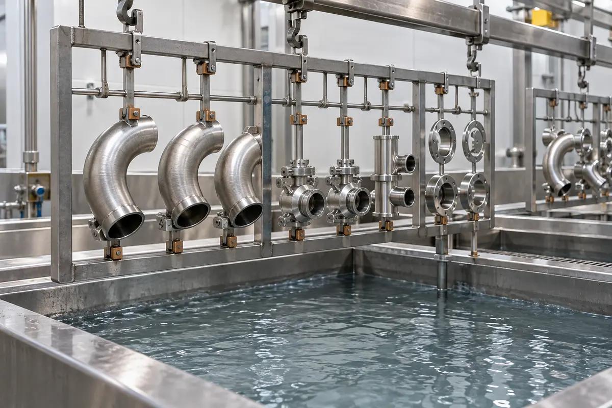 Electropolishing equipment and finishing sequence