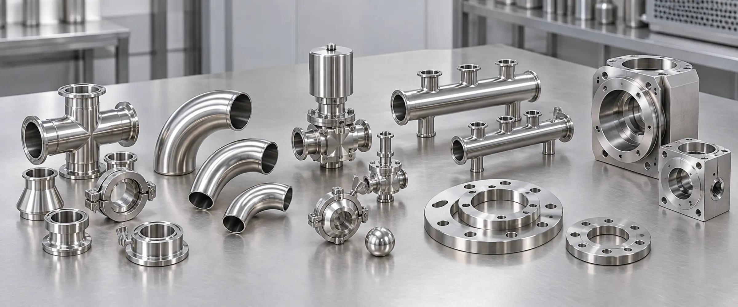 Electropolishing finished component showcase