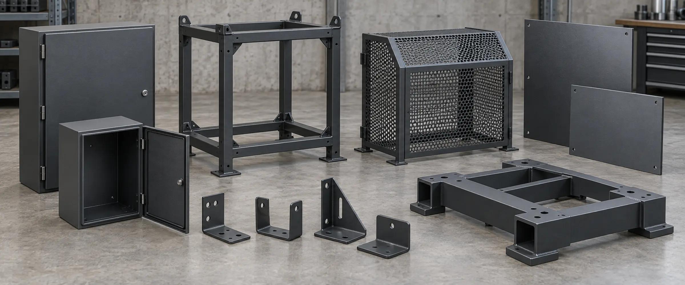 Powder Coating finished component showcase