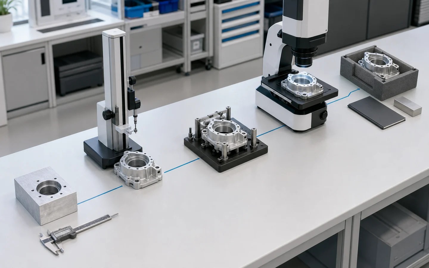 Five-stage manufacturing quality control route