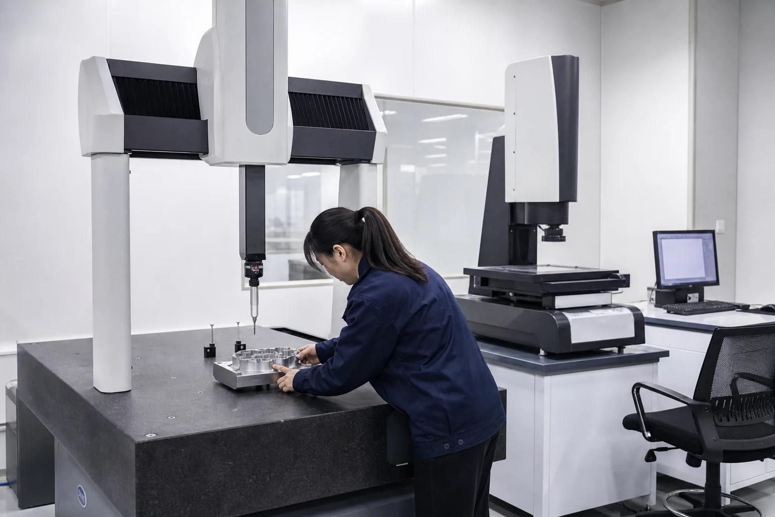 Quality inspection laboratory with advanced measurement equipment