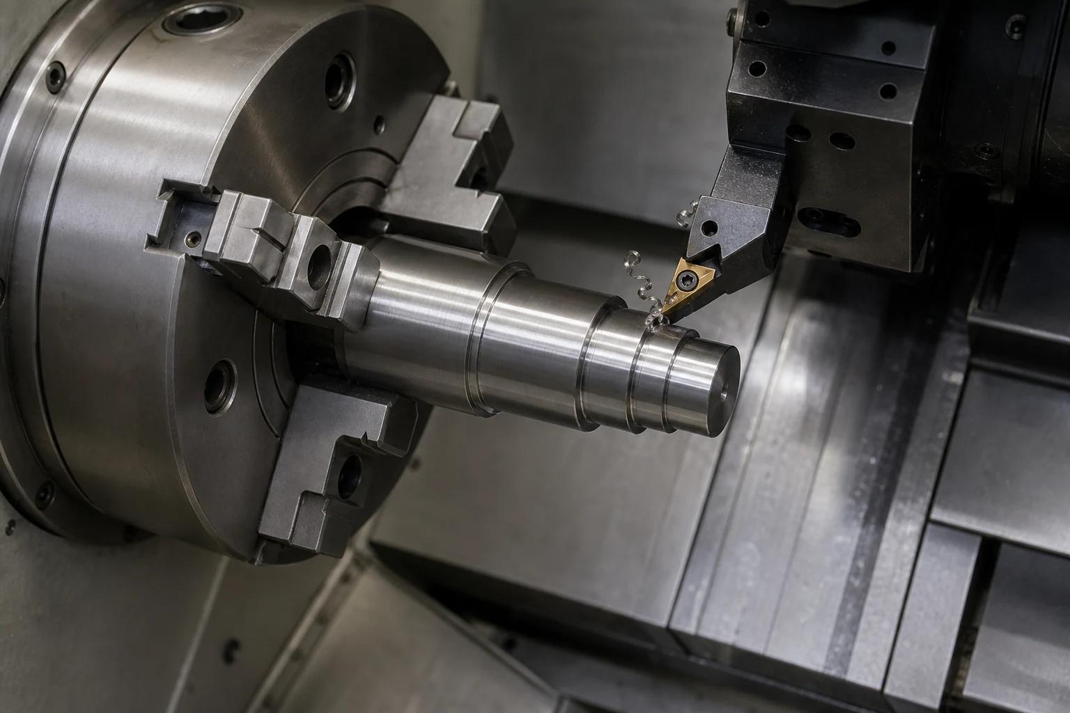 CNC turning of a rotational precision component