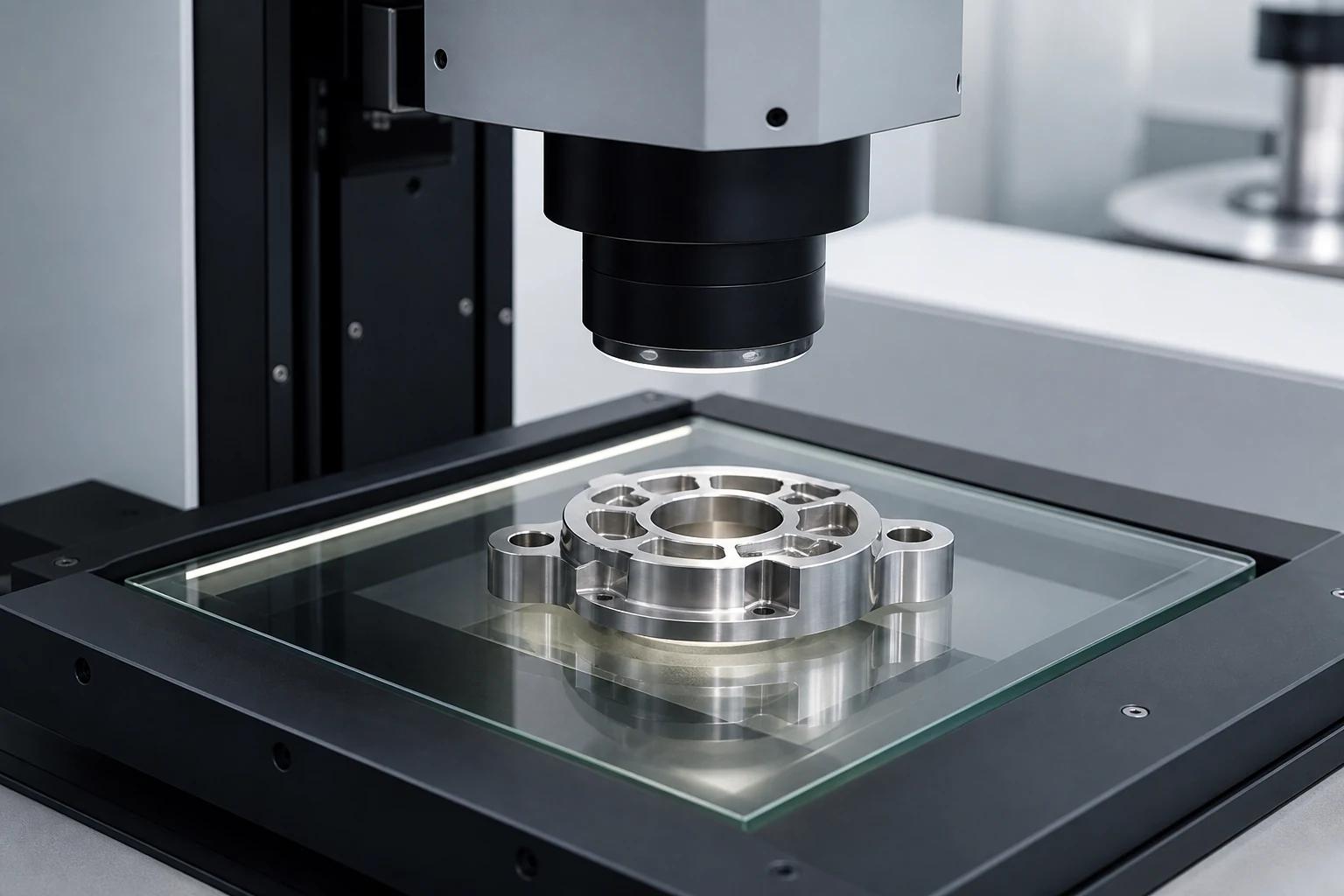 Dimensional inspection of a precision component
