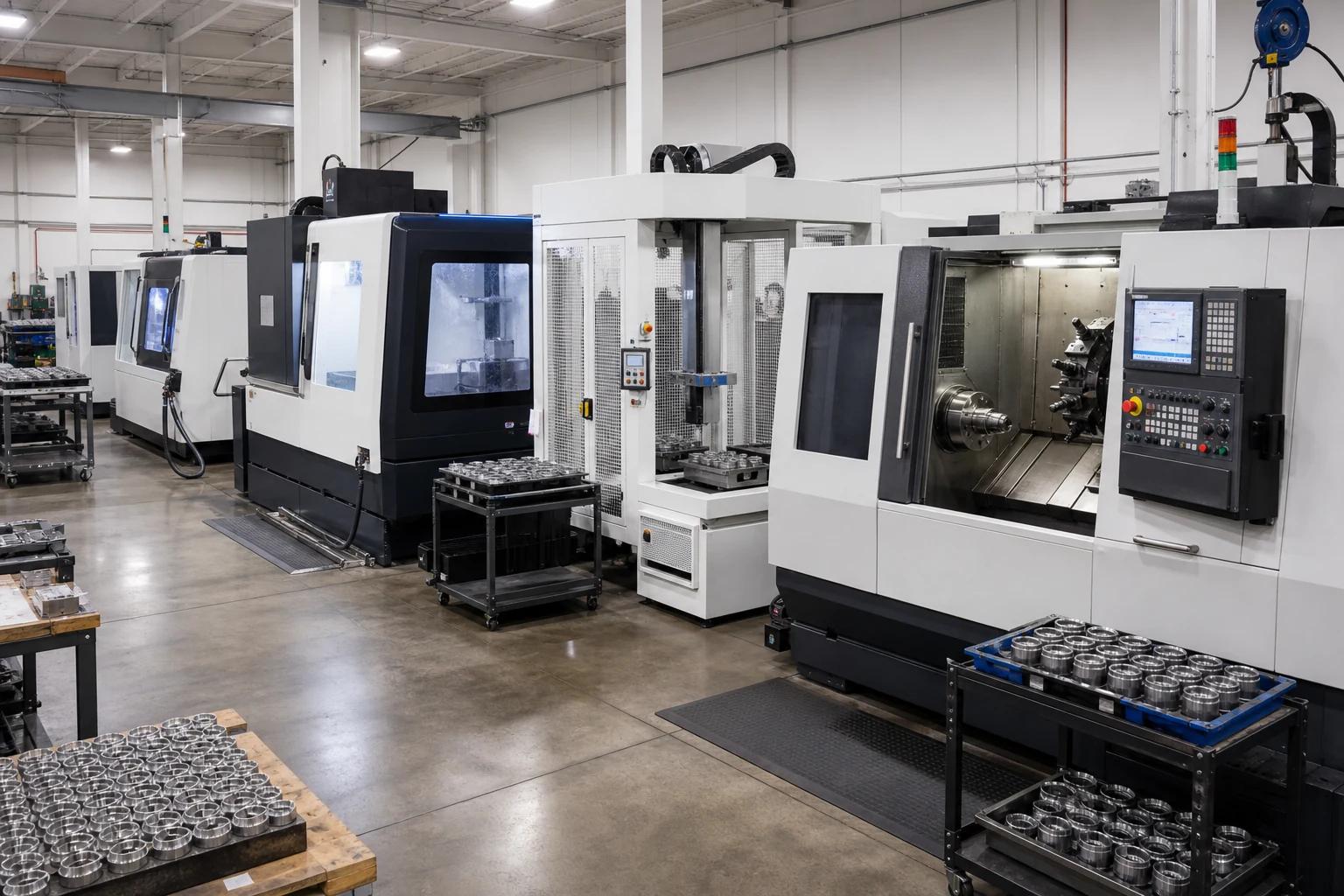 Multi-axis CNC machining of a precision component