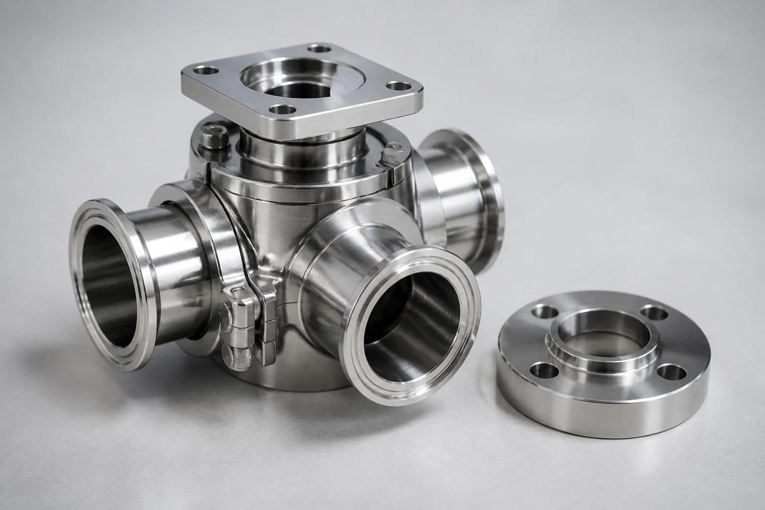 Electropolished stainless steel parts