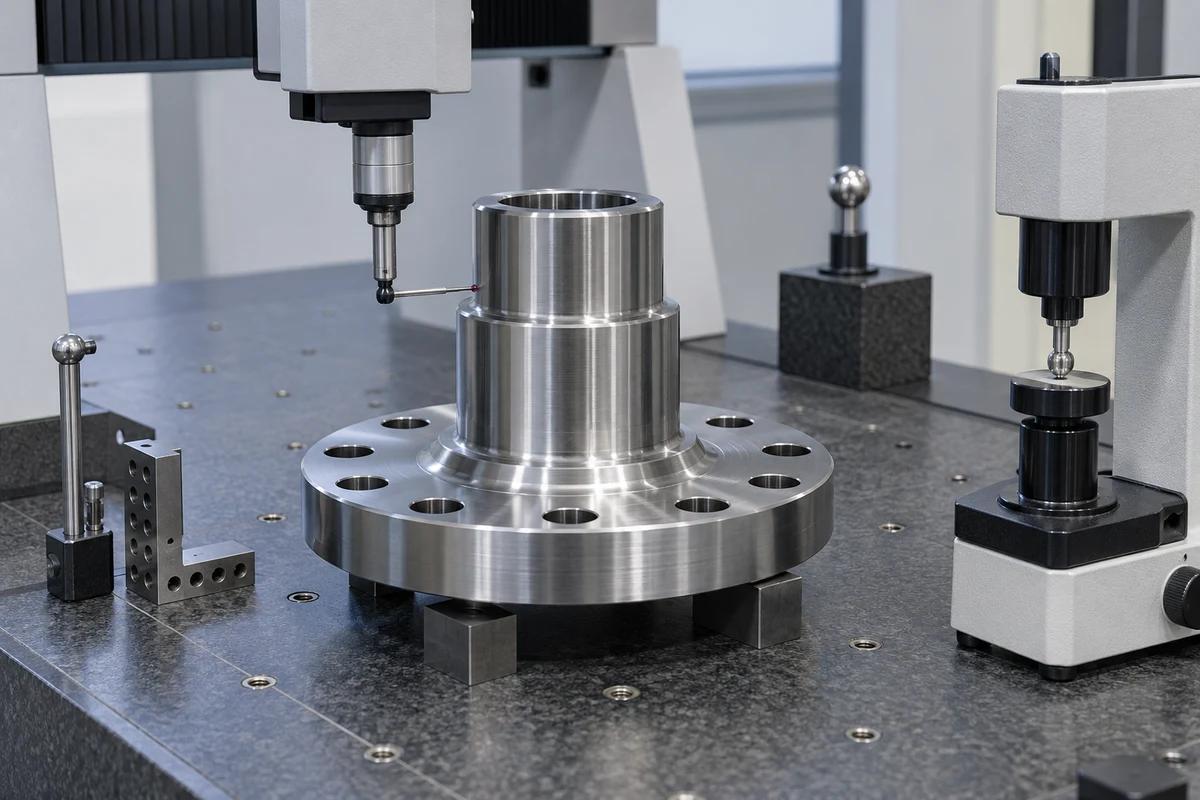 Inspection of forged components and machined interfaces