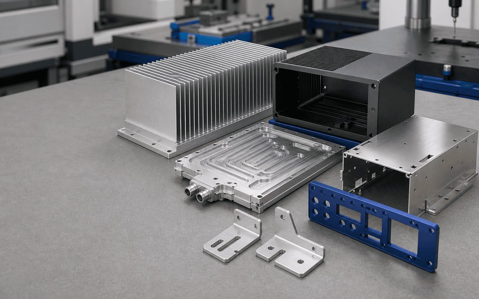 Consumer electronics devices displayed on stands