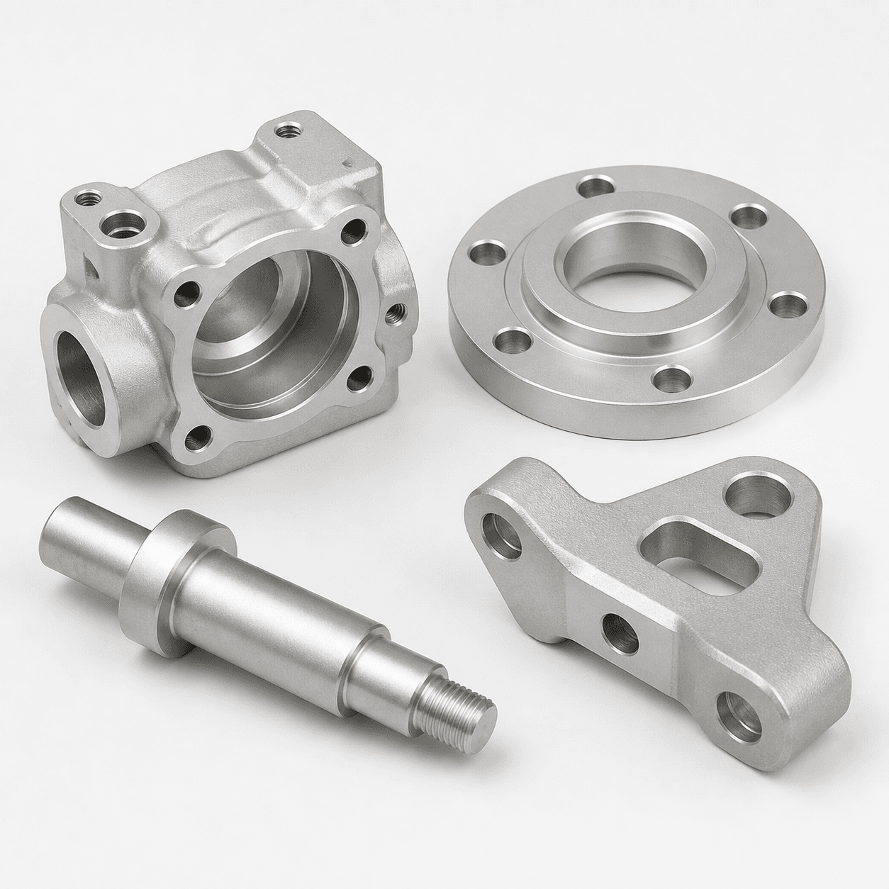 Examples of bead blasted components